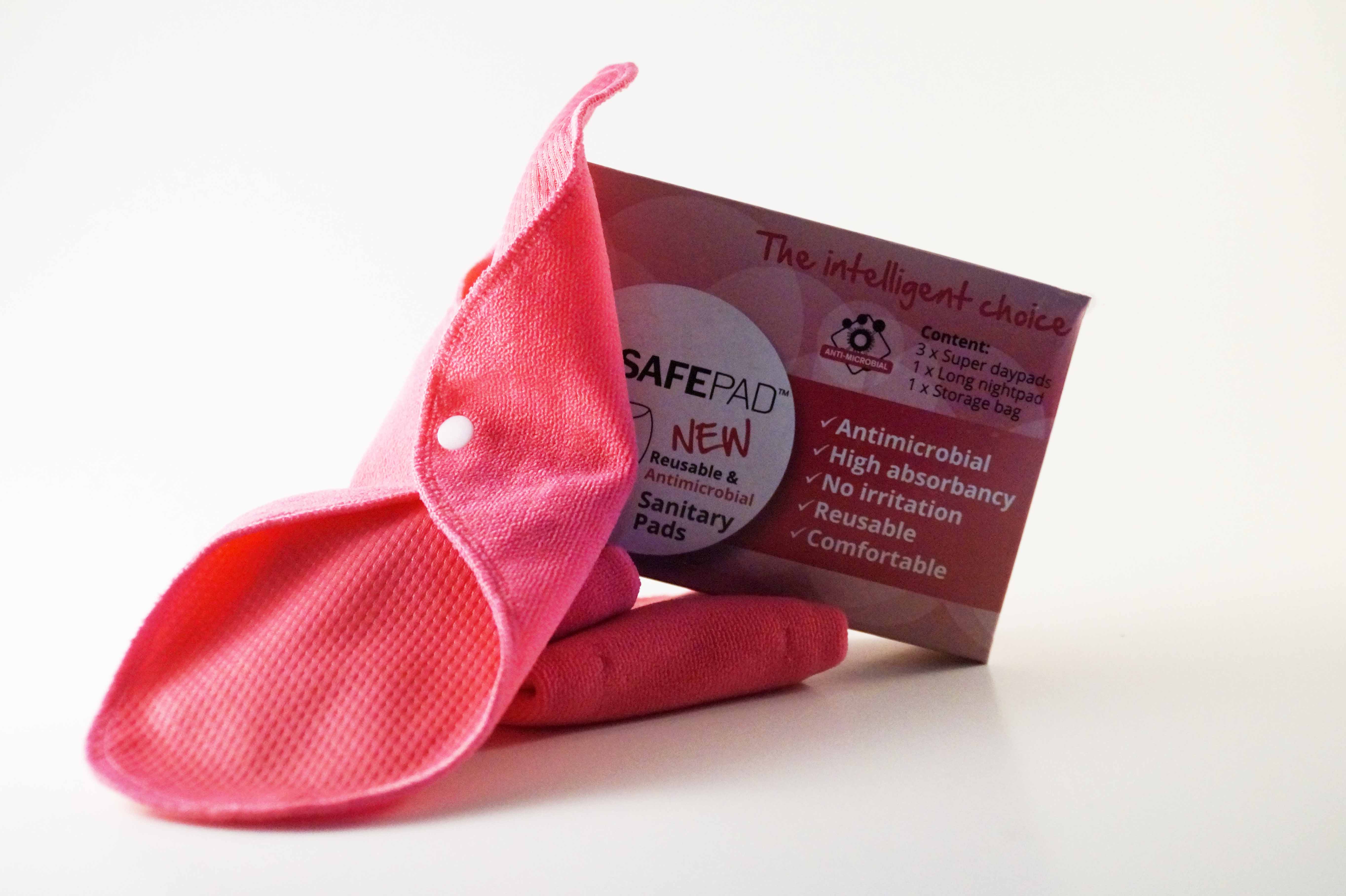 Safepad™ -  a unique reusable sanitary pad with an antimicrobial bonding technology.